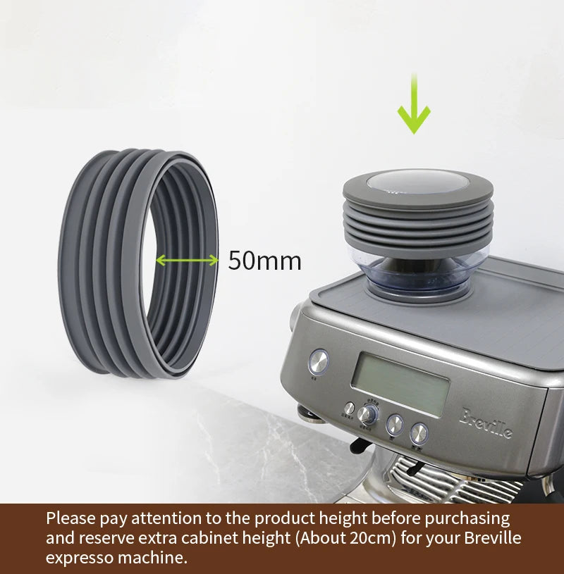 Coffee Beans Grinder Single Dose Hopper For Breville Sage 870 878 8Series Bellows Bin Blowing Espresso Machine Accessories Tools