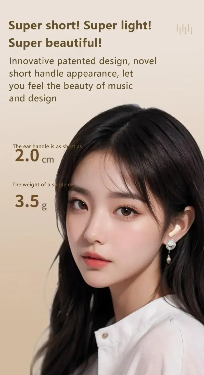 New TWS Mini Comfortable Noise-cancelling True Wireless Bluetooth Headphones With High Sound Quality Bluetooth 5.3 Earphones