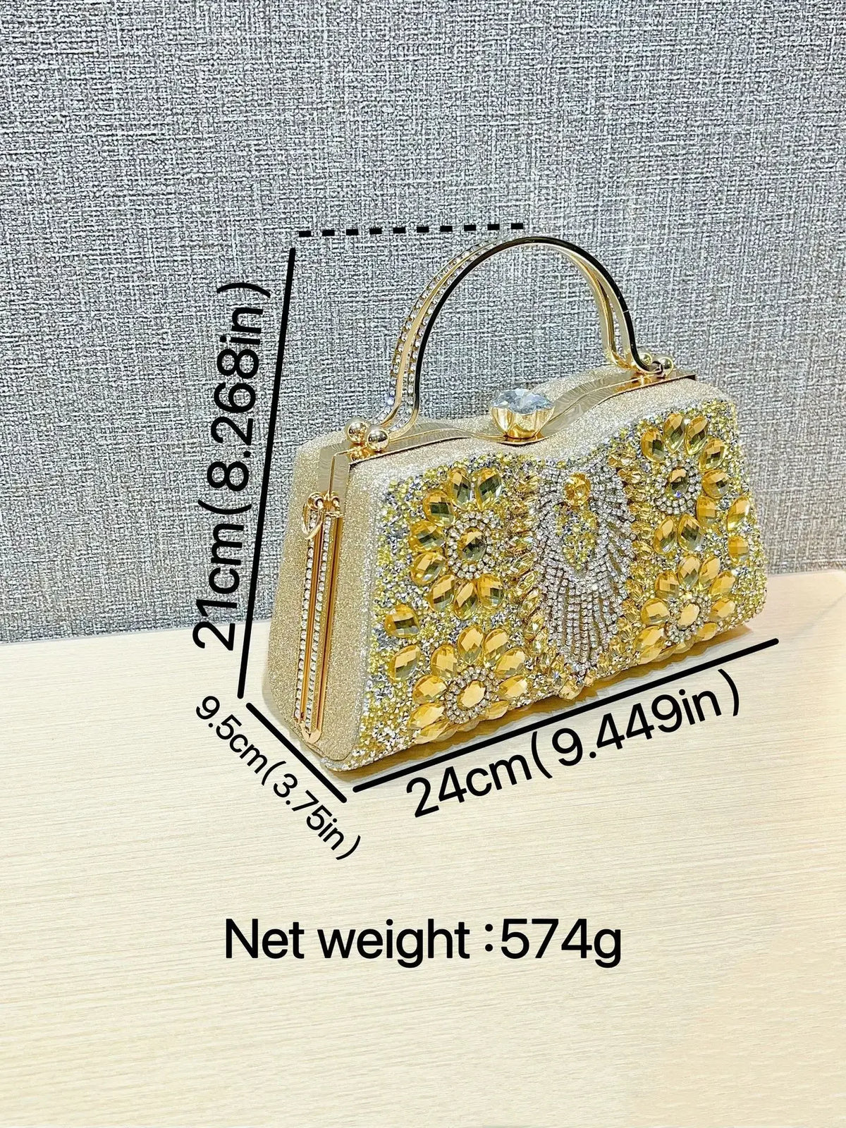 Rhinestone Women Evening Clutch Shiny Dinner Party Handbag Match For Dress Shoulder Crossbody Bag Cosmetic Phone Storage