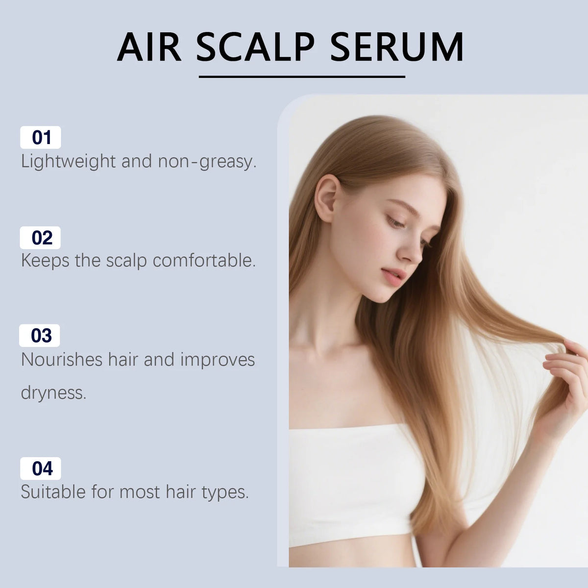 Hoegoa Ghk‑cu Copper Peptide Hair Serum Improve Dry Split Plit Hair End Repair Scalp Barrier Fast Absorption Hair Repair Essence