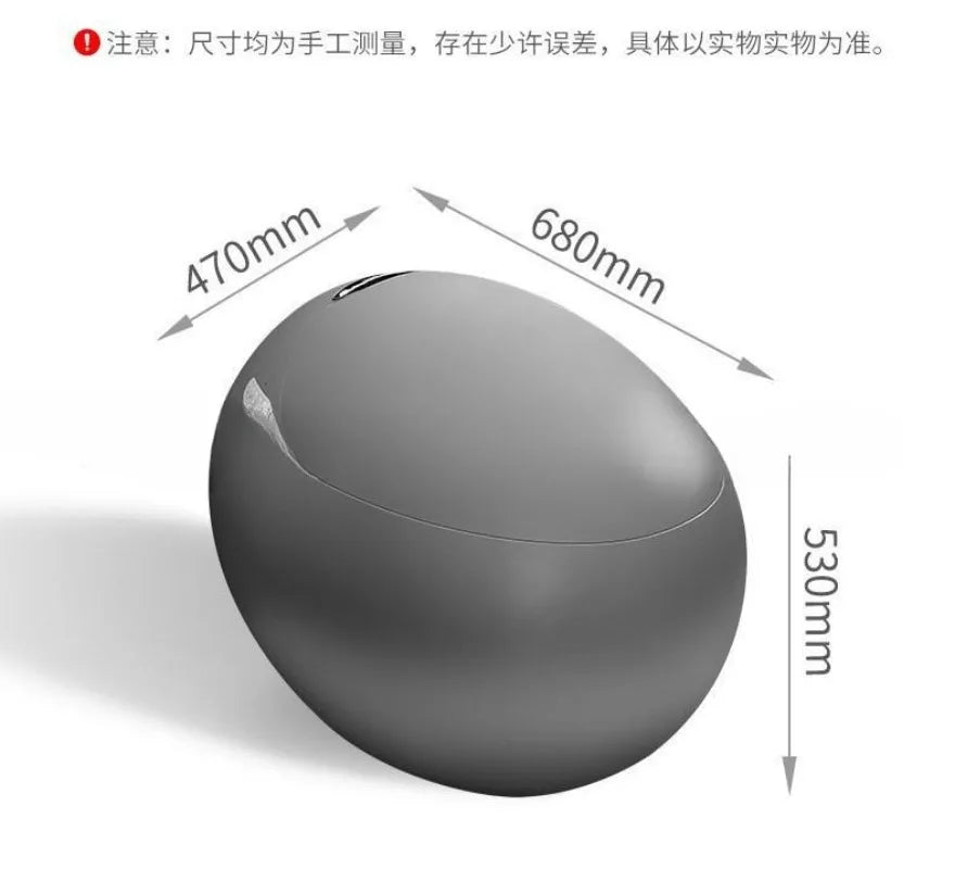 Egg-shaped smart toilet, small apartment bathroom automatic integrated