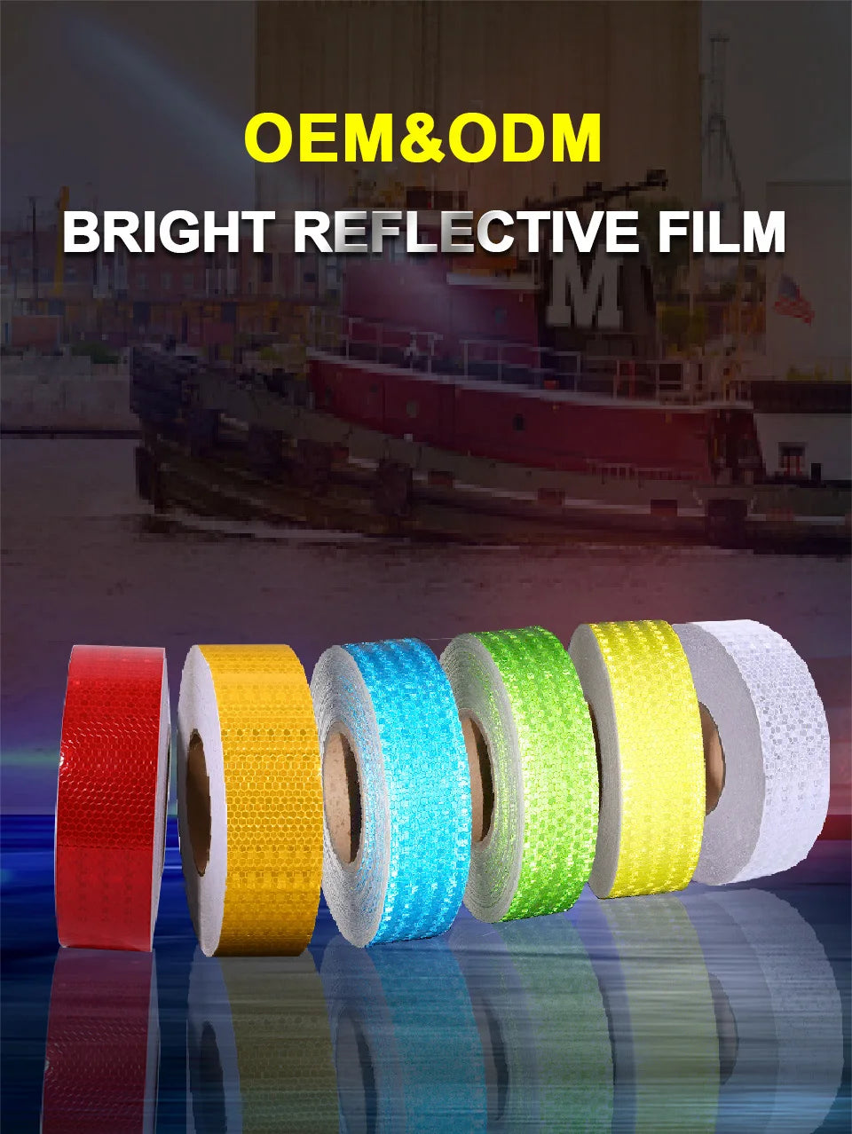 2inch Bicycle Safety Warning Conspicuity White Reflective Tape Reflective Strip Bike Stickers Adhesive Reflectors For Things 10M