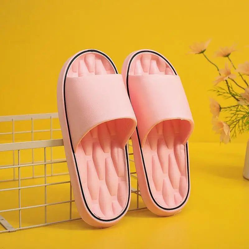 Fashionable Super Light Women's Slippers Anti-Slip EVA Elastic Shoes Colorful Sneakers In Door Bathroom Flip Flops