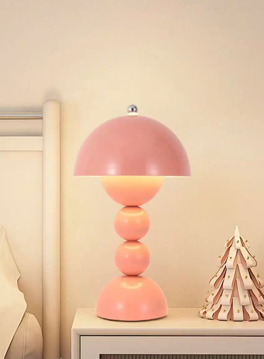 LED Flower Bud Desk Lamp Charging Touch Switch Room Decoration Bedroom Mushroom Lamp Restaurant Atmosphere Lamp