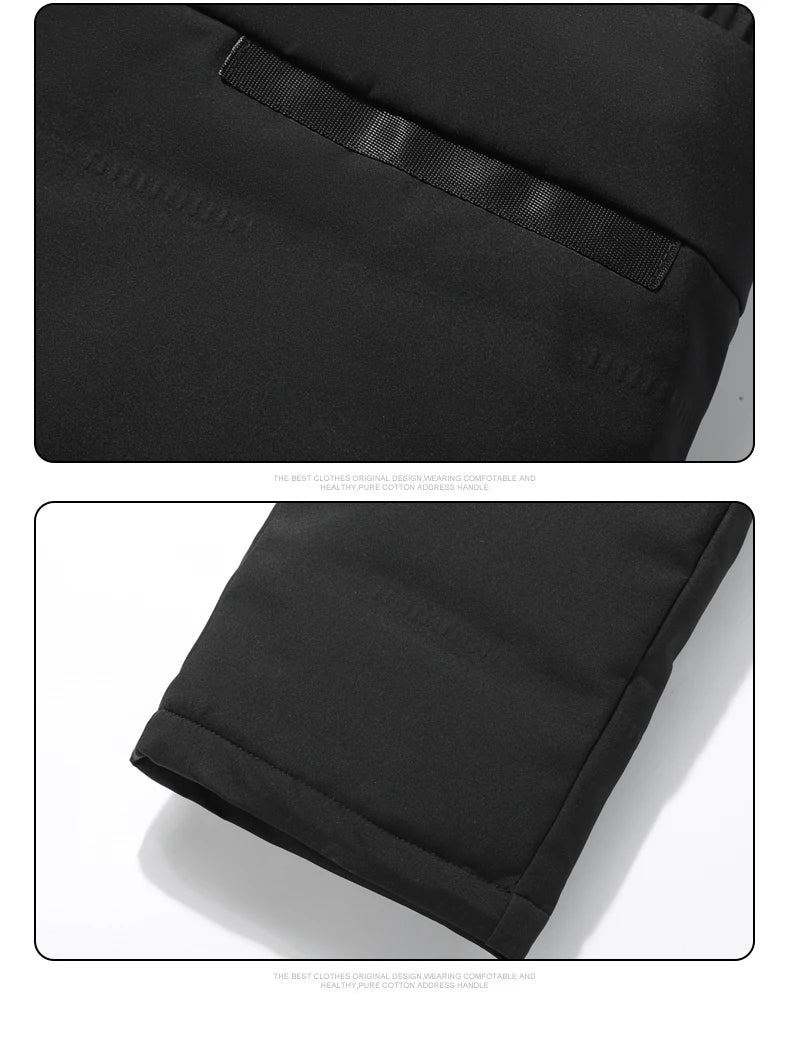 Winter Duck Down Pants Men Minimalist Style Plus Size Down Pants Male Outdoor Windproof Solid Warm Winter Trousers 7XL