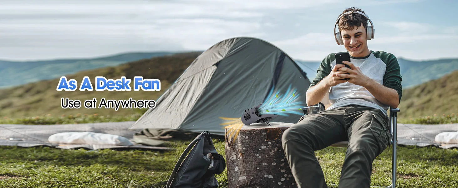 2026 New Upgrade 42H Portable Waist Fan, 28000mAh Rechargeable Wearable Belt Fans, 16000 RPM Cooling Neck Body Powerful Shirt