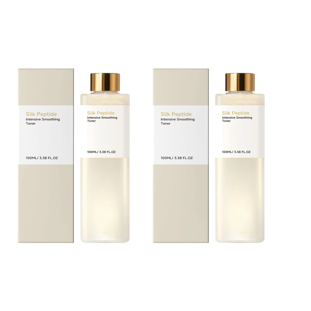 Peptide Toner for Dry Rough Skin Minimize Pores Brighten Dull Uneven Tone Fade Yellow Skin Hydrating Silk Facial Toner 100ml