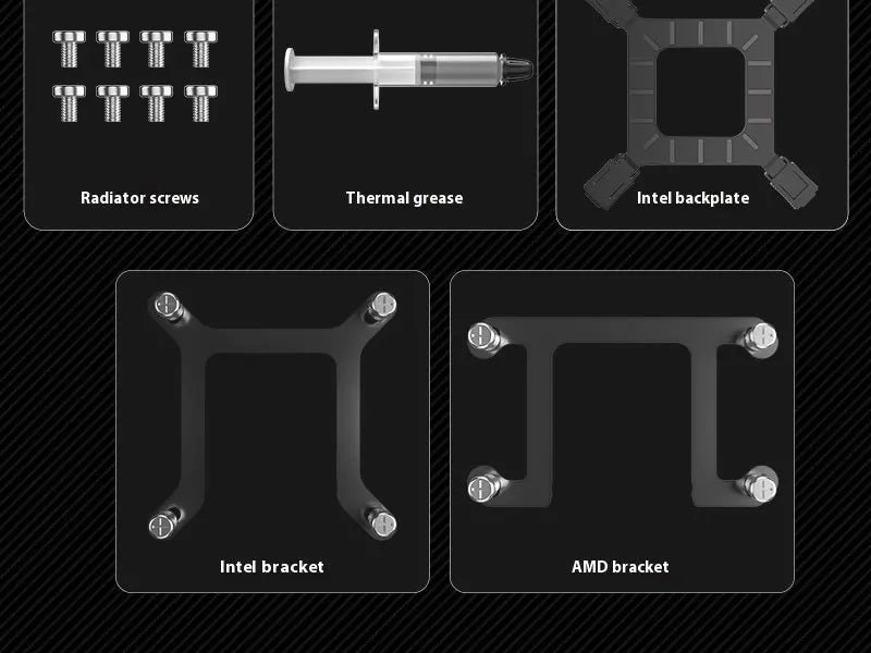X-GAMERX M240 M360 Liquid Cooling ARGB Dynamic Light Synchronization Thermal Display Integrated Water Cooling Radiator