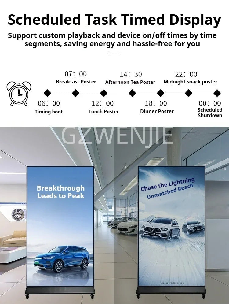 Vertical Full-screen LCD Advertising Machine with A Fixed Large-sized High-definition Screen for Commercial Signage Display