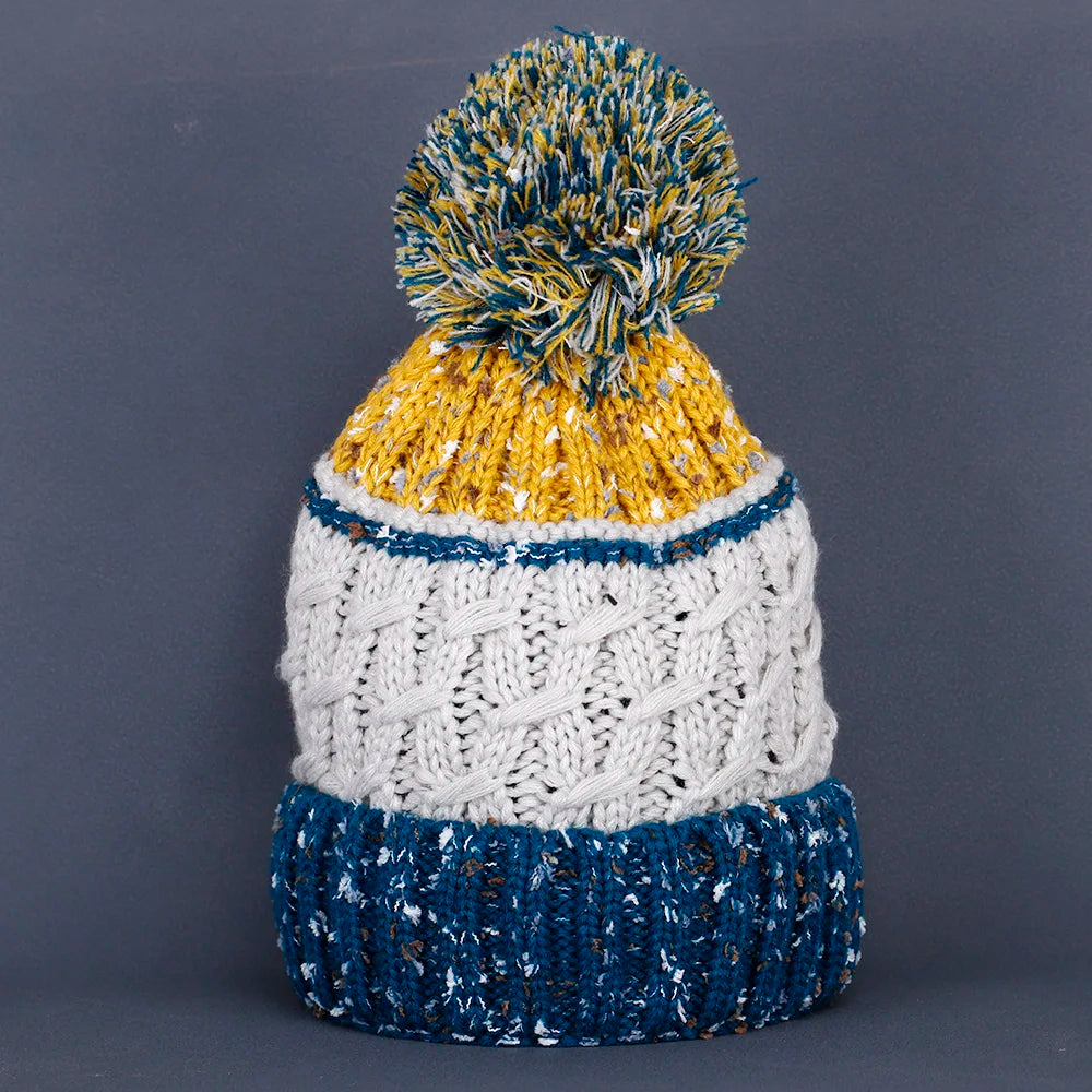 2024 skiing Cashmere Woman Winter Hat Autumn Beanies With Pompom Warm Wool Skullies fashion acrylic beanies winter hat