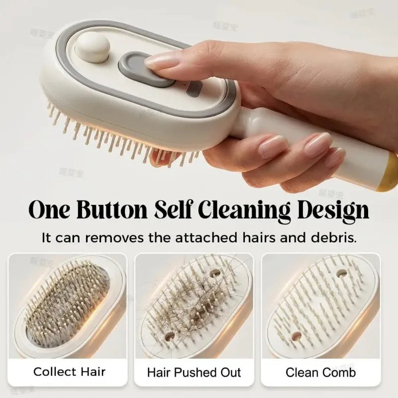 Rechargeable Steams Brush Electric Steam Hair Brush Comb Electric Spray Air Cushion Comb For Hairs Reduce Frizz Nourishes Hairs