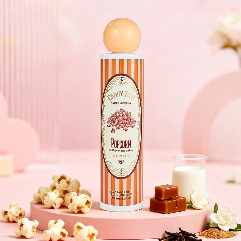 Dubai Arab Gourmand Fragrance 168ml Coconut Strawberry Cake Cotton Candy Fruit Scent Women Fresh Durable Portable Perfume Spray
