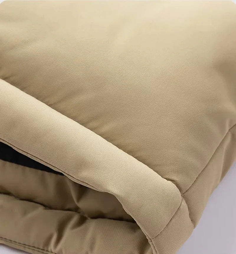 Men's Winter Jacket Hooded Casual Warm Cotton Jacket Thickened Fleece Lined Zipper Front Parka Winter Cold-Proof Coat Male 2026