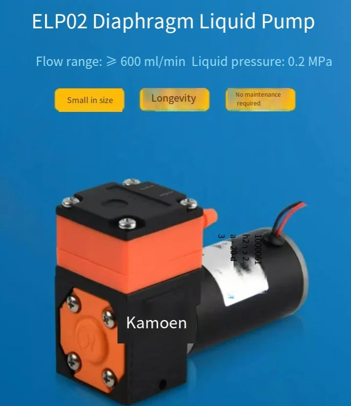 Original Kamoer Miniature Diaphragm Pump 12V 24V ELP02-D12 ELP02-D24