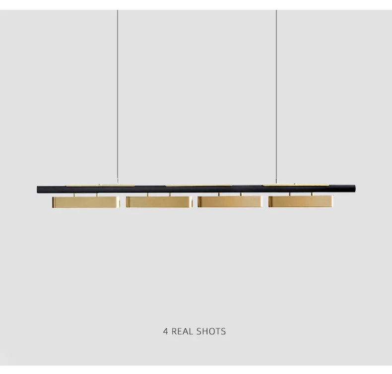 Modern LED Dining Table Chandeliers Minimalist Long Pendant Lights Living Room Coffee Desks Kitchen Home Indoor Lighting Fixture