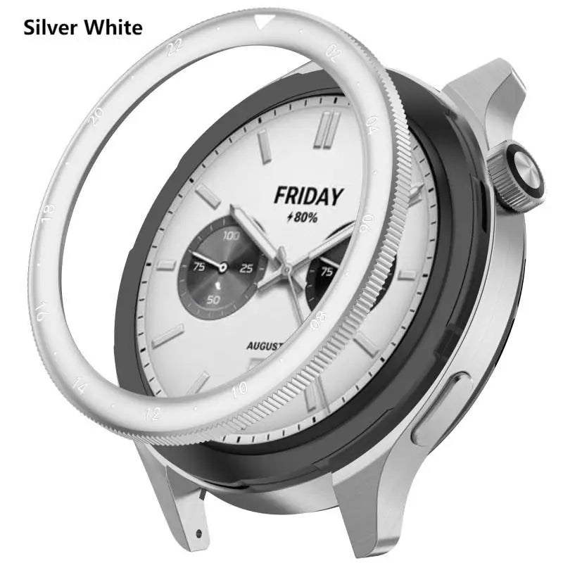 Metal Bezel Ring For Xiaomi Watch S4 S3 Protector with Film Watch Case Cover For Watch Bezel Shell S3 ESIM S4 ESIM Accessories