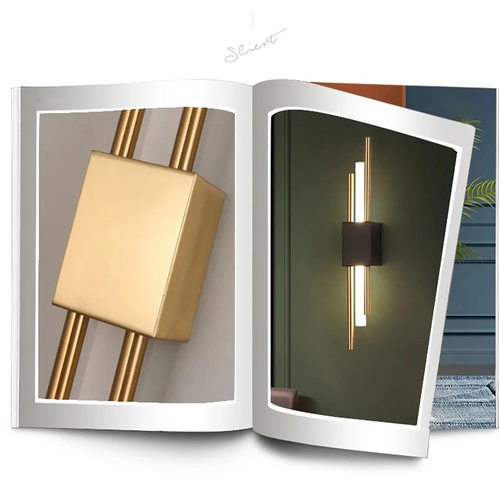 Modern luxury LED wall lights, living room, bedroom, staircase, background wall decoration, wall lights, bedside study lights