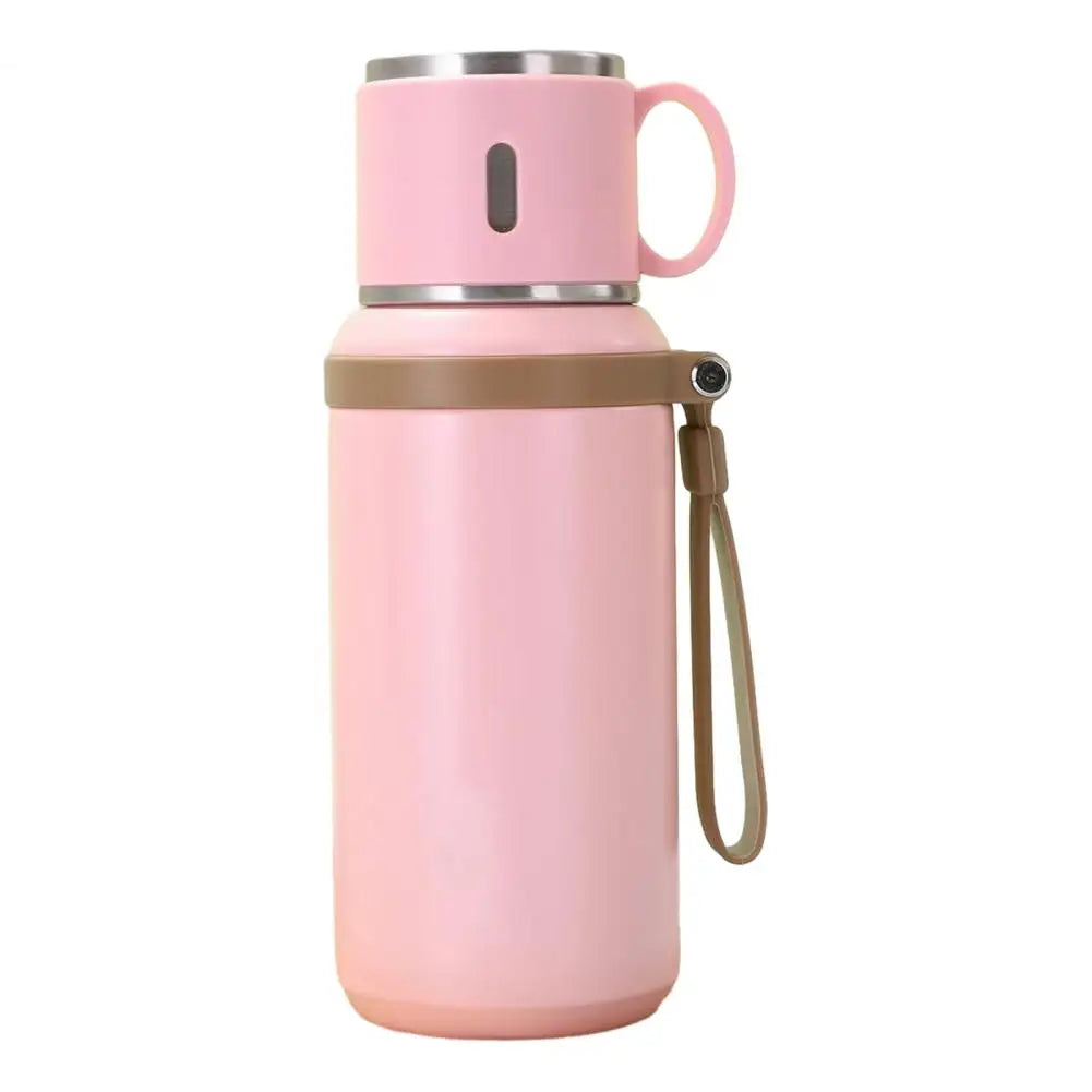 Cup 2-in-1 Drinking Cup Wide Mouth for Hot Cold Drinks 316 Stainless Steel Vacuum Insulated Bottle Spill-proof Travel Flask