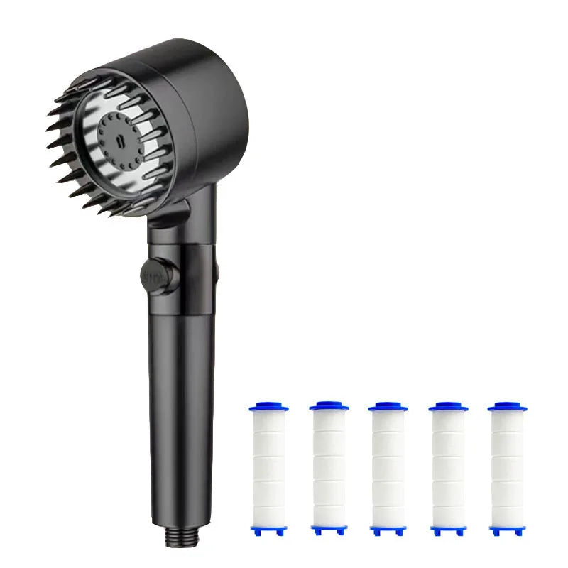 Shower Filter Four Modes Bathroom Accessories Head Massage Showerhead Replete for Shower Heads Knobs Showers Parts Fixture Home