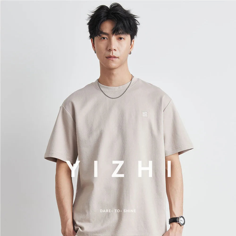 2025 Summer New Men Loose Short-sleeved Casual Breathable Quick-drying Ice Silk T-shirt Solid Color Half-sleeved Top M-3XL