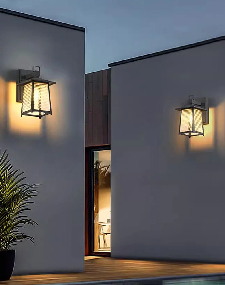 Outdoor Waterproof Garden Courtyard Lights, Outdoor Villa Corridors, Balconies, Doors, Exterior Walls, Wall Lights