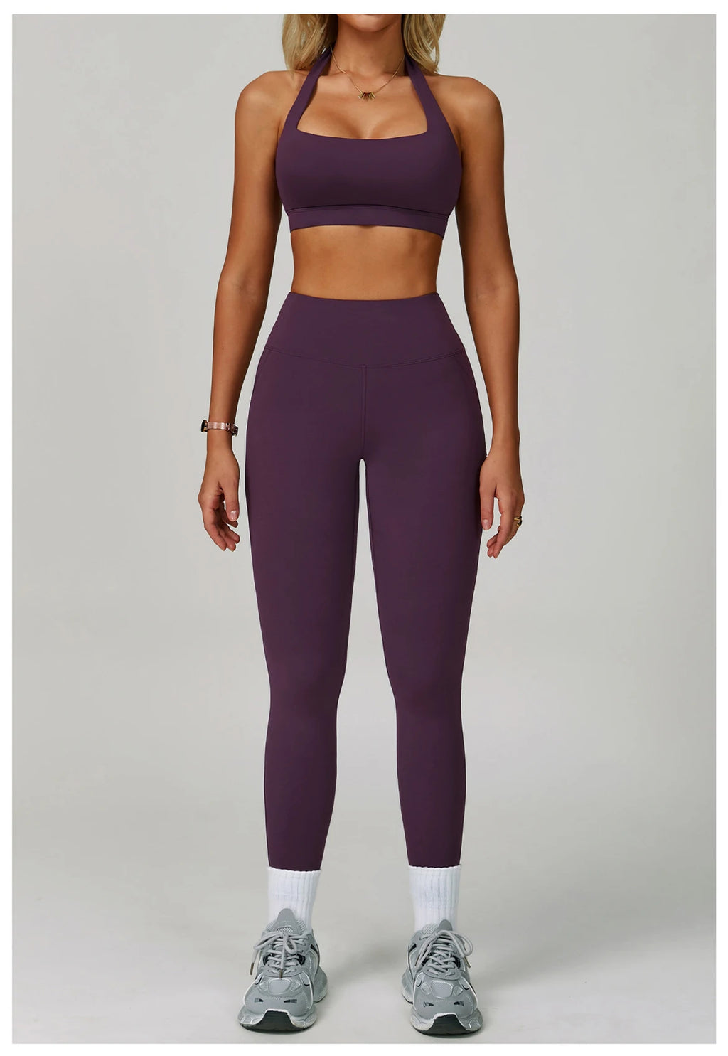 Women's Tracksuit 2 Piece Set Fitness Clothes Yoga Sets Sportswear Workout Bra High Waist Leggings Set Gym Clothing Sports Suits