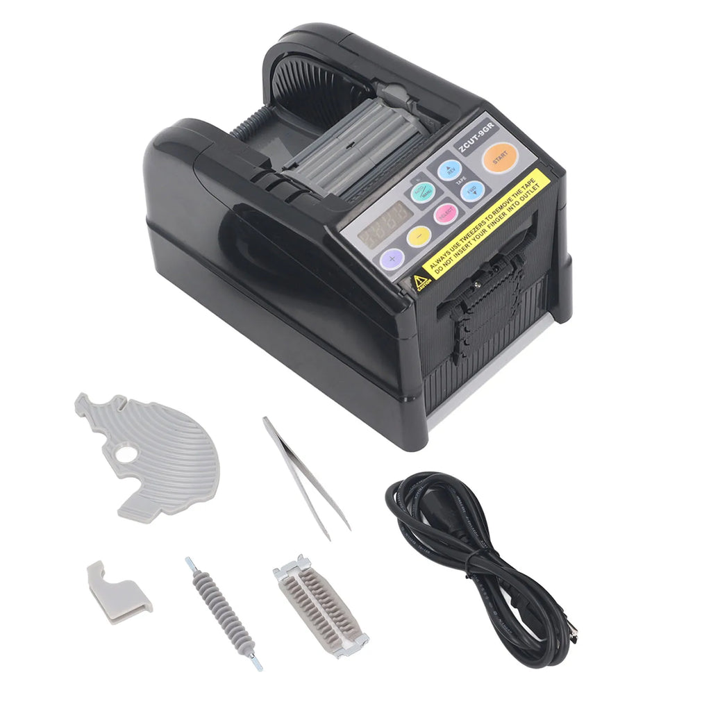Automatic Tape Dispenser 999mm Cut Length Electric Ribbon Cutting Machine for 6‑60mm Wide Tapes Automatic Tape Dispenser