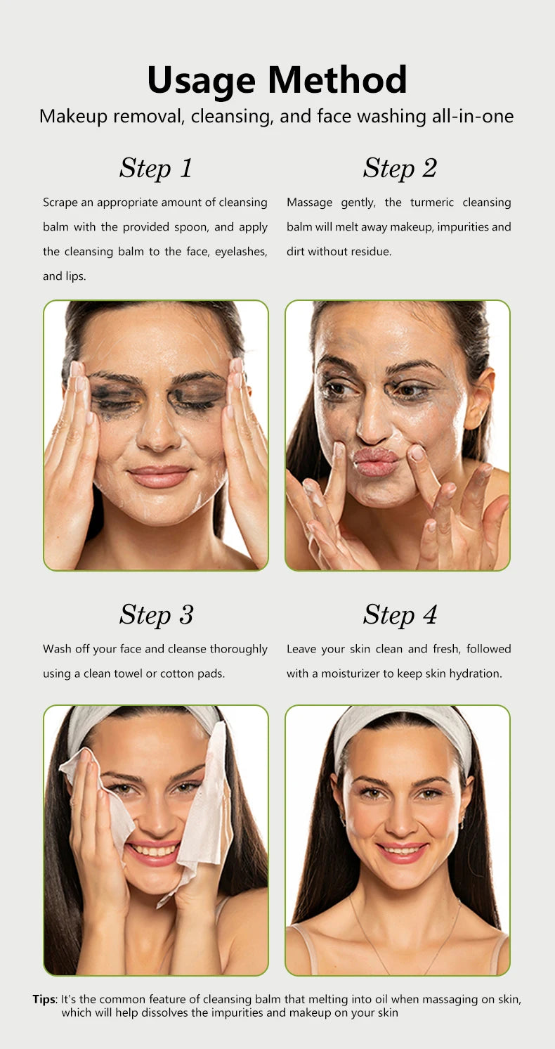 Makeup remover cream deeply cleanses the face, eyes, and lips with a gentle and non irritating makeup remover oil