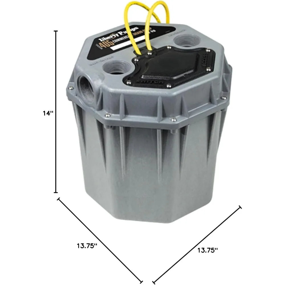 Commercial 1/2 HP Drain Pump Submersible Sump Pump Water Sewage Effluent with Float Switch