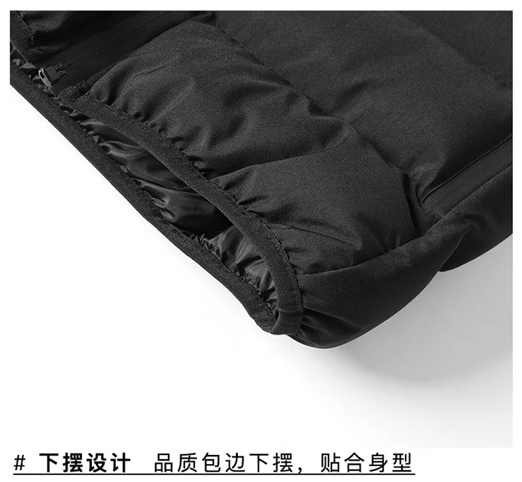 Male Stand Up Collar Vest Men Fashionable and Casual Waistcoats Thick New Vest for Autumn and Winter Men Cool and Warm Clothes