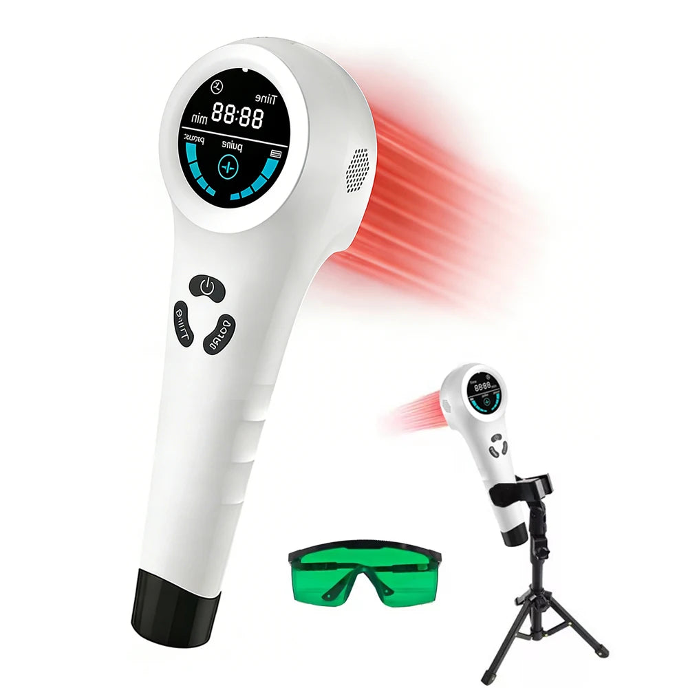 650nm+808nm Handheld Face Body Red Light Infrared Beauty Device Skin Rejuvenation Muscle Joint Body Fatigue Relief Health Care