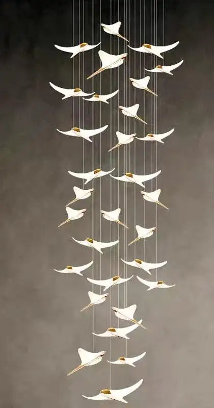 Modern Staircase Branch Chandelier New Luxury Home Hotel Iobby Decoration LED Indoor Lighting Customizable Chandelier