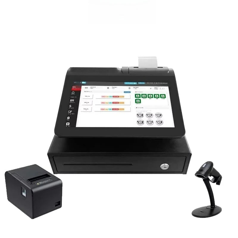 Dual‑System Android Windows Touch Screen POS Terminal All‑in‑One Cash Register Machine