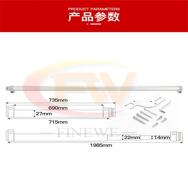 30-80KG Self Closing Automatic Sliding Door Closer Damping Buffer Automatic  Sliding Wood door Closer