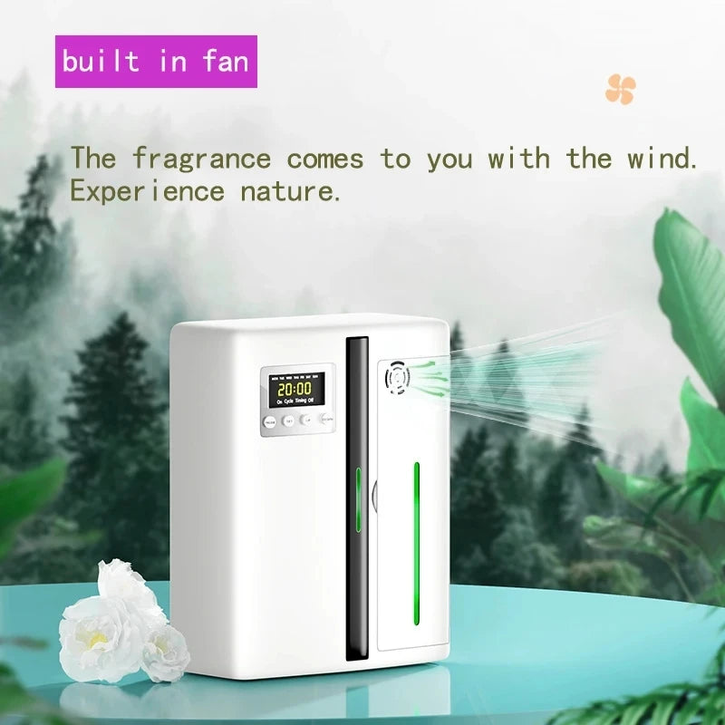 Room Fragrance Diffuser Wall Mounted Hotel Air Freshener Bluetooth Flavoring Diffuser For Essential Oil Electric Smell For Home