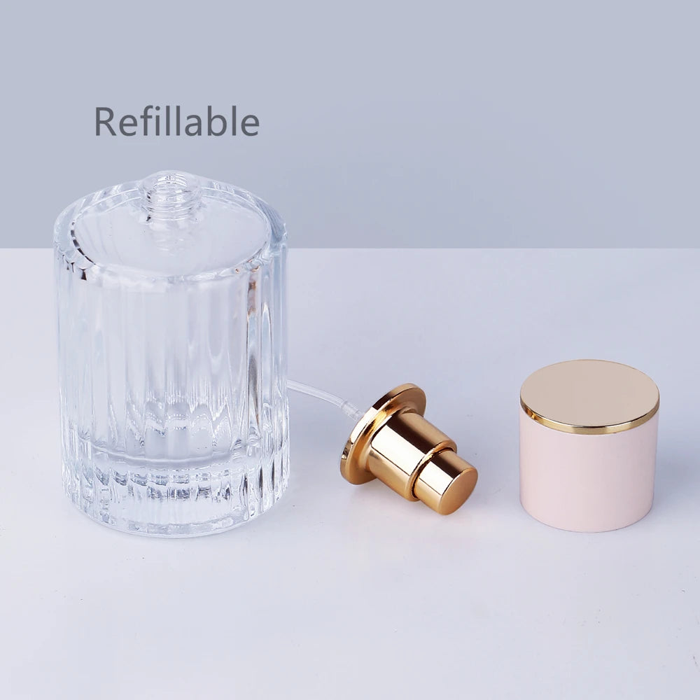 1pcs 30ml 50ml Luxury Crystal Glass Perfume Bottle Vintage Empty Portable Travel Refillable Rechargeable Spray Atomizer Women