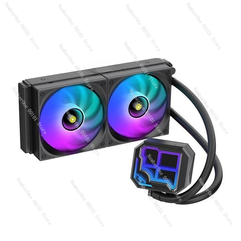 360 ARGB CPU Liquid Cooler with Segment Code Screen Intelligent Temperature Display