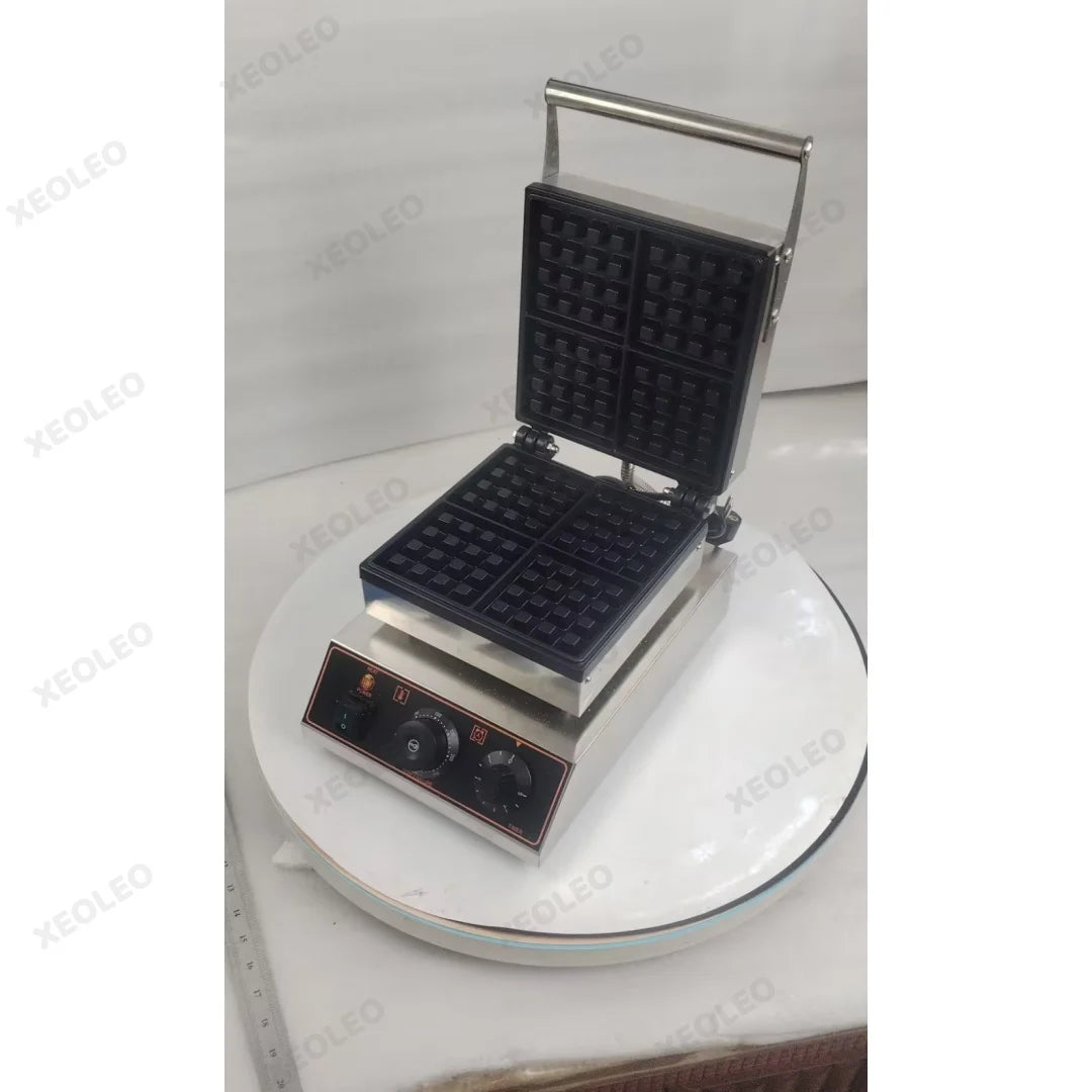 XEOLEO Electric Square Waffle Maker 4PCS Kitchen Appliances Multifunction Breakfast Waffles Machine Waffle Iron Baker Non-Stick