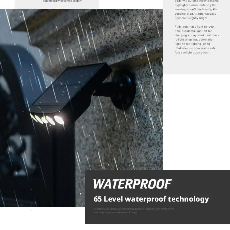 Outdoor Home Courtyard Outdoor Waterproof Lighting Solar Induction Street Lamp Simulation Monitoring Intelligent Light Control