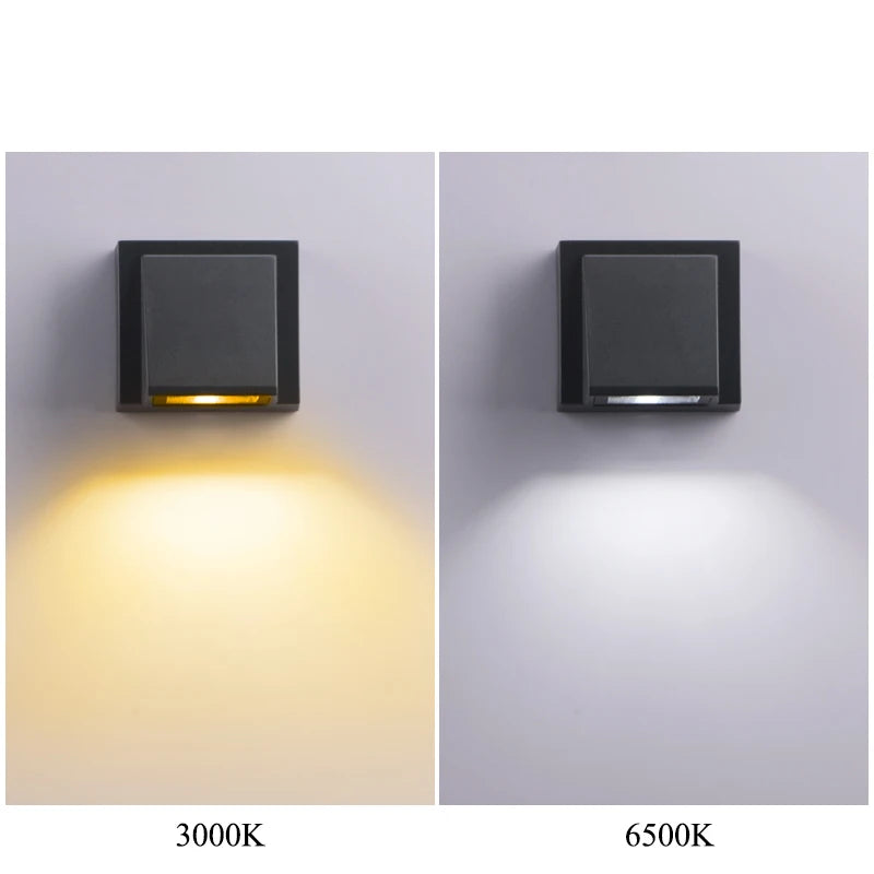 LED Wall Light Outdoor Waterproof Porch Garden Wall Lamp Indoor Bedroom Bedside Home Decoration Lighting Lamp