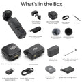 DJI Osmo Pocket 4 Standard combo,4K/6K Pocket Gimbal Camera All New with 1-Inch Sensor 107GB Storage ActiveTrack 7.0 for Vloggers
