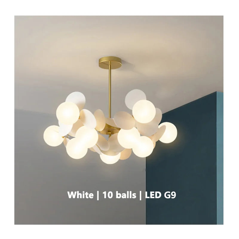 Colourful Branch Chandelier for Bedroom Living Room Acrylic Hanging Lamps Lustre Mood Ceiling Light Modern Led Chandeliers