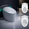 Sanyipace Smart Toilet and Bidet 110V 1000g MaP Auto Flushing Build in Tank Instant Hot Water Warm Dryer Elongated Toilet with ADA Comfort Height Toilet