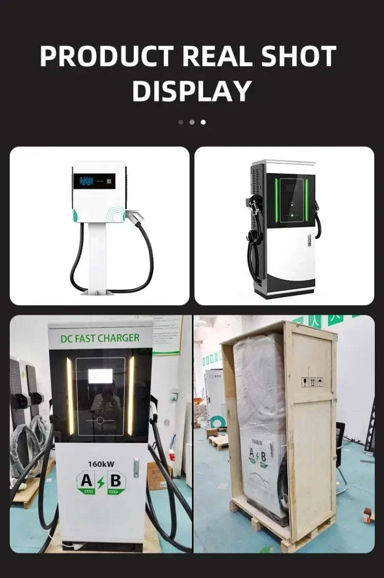 Electric Car Charger 30kw 40kw 60kw GBT CCS1 CCS2 DC EV Fast Charger EV Charging Station Built-in RCD Protection IP54