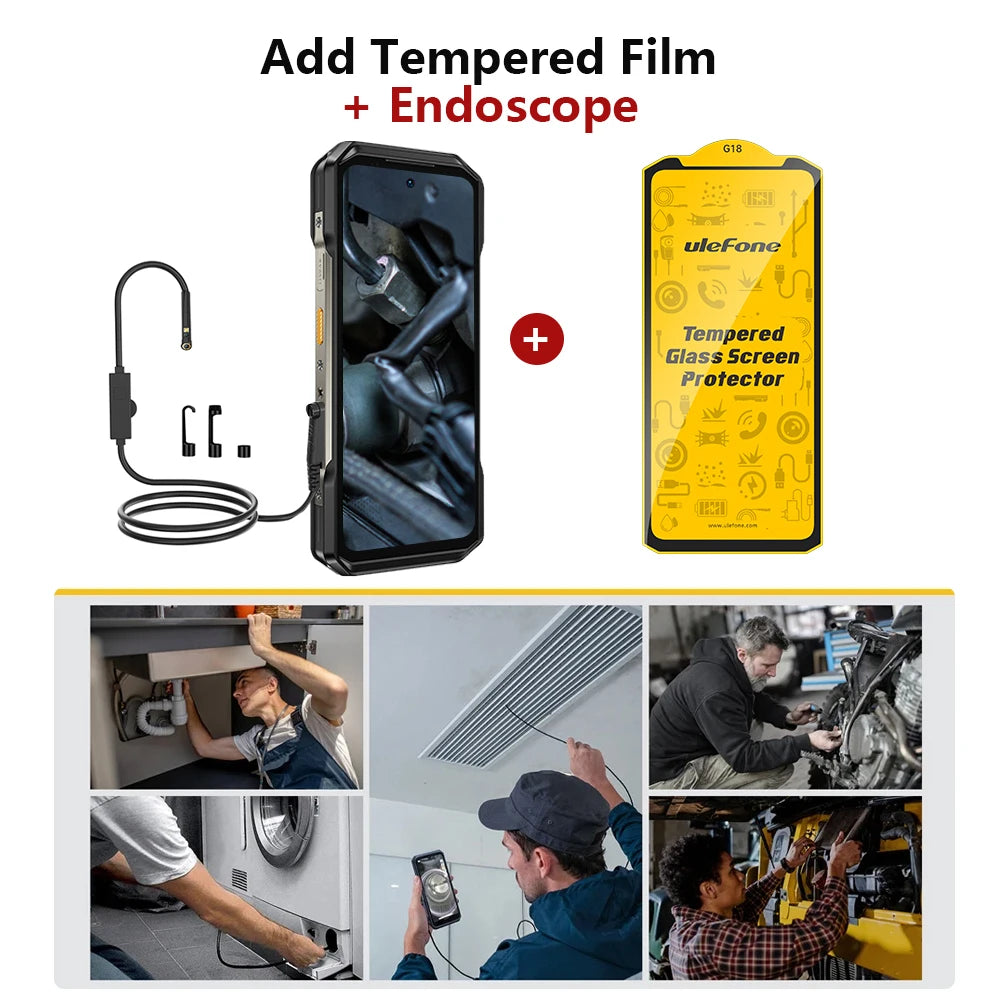 Ulefone Armor 27 Pro 5G 10600mAh Smartphone 50MP Camera 64MP Night Android 14 Rugged Phone Up to 24GB+256GB NFC Waterproof Phone