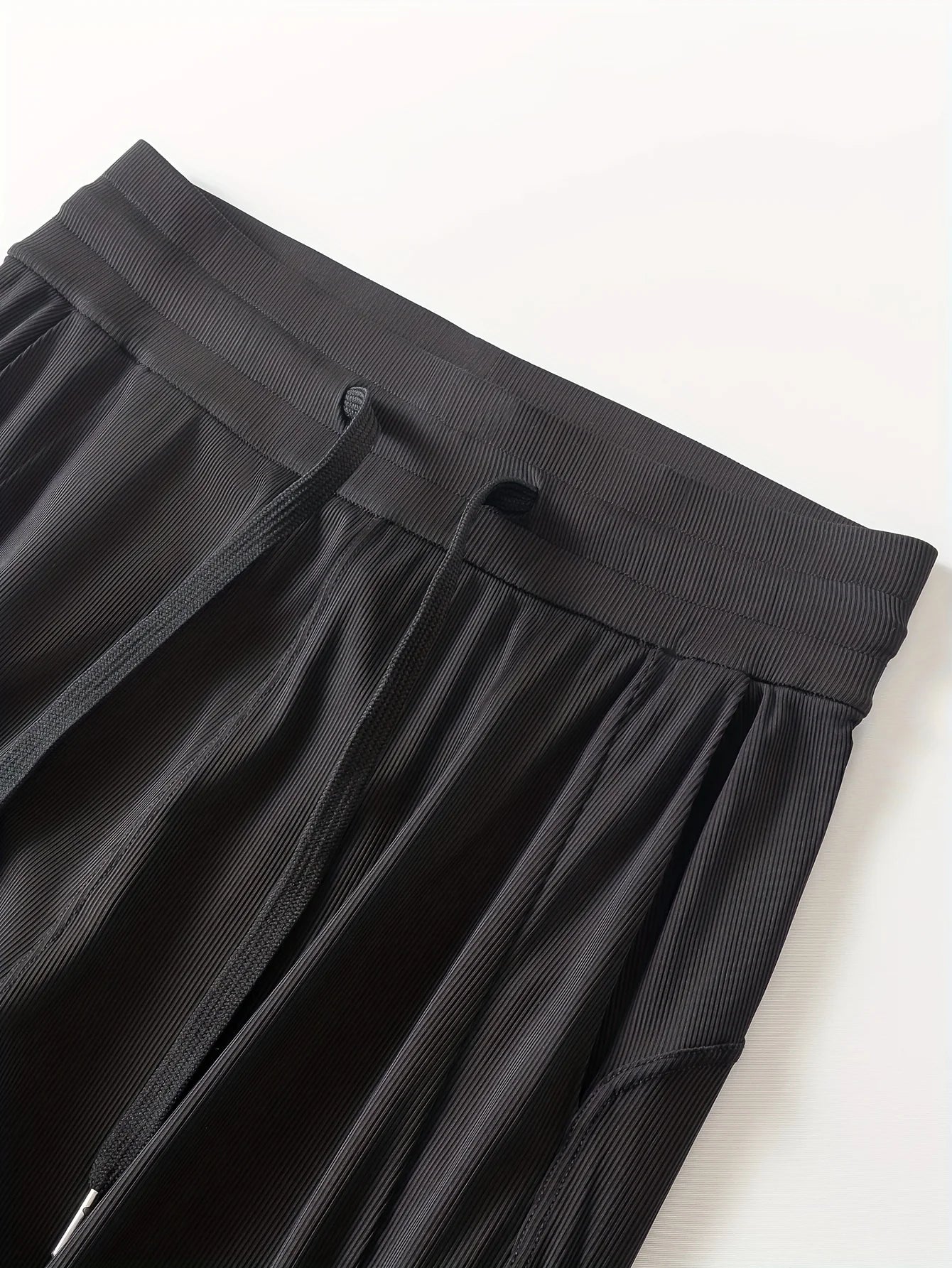 Women's New Naked Feeling Loose Drawstring Straight Pants, Outdoor Sports Long Pants, Mid Waist Slimming Wide Leg Casual Pants