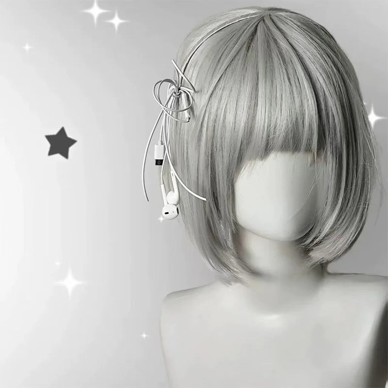 Headphone Wire Bow Hair Clip Korean Fashion Harajuku Cute Upcycled Aesthetic Hair Accessories Girls Hair Pin Hair Accessories