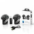 KEBIDUMEI 3IN1 Wireless Lavalier Microphone Handheld Microphone Video Recording Noise Reduction Mic for Living Broadcast Gaming