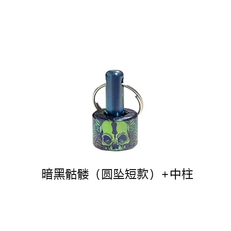 EDC Titanium Alloy Knife Beads A Pendant Paracord Outdoor DIY Decorations Camping Gear EDC Tools