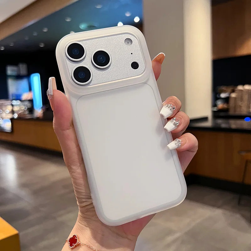 Tranaparent Simple Luxury Phone Case for IPhone 17 Air 16 15 14 13 12 Pro MAX Matte Soft Bumper Shockproof Cover